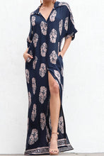 Load image into Gallery viewer, Maxi Button-down Grecian Leaf Dress *(Various Colors)