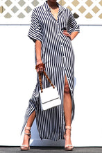 Load image into Gallery viewer, Maxi Button-down Striped Dress *(Various Colors)
