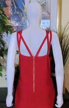 Load image into Gallery viewer, Red Multi-Strap Dress
