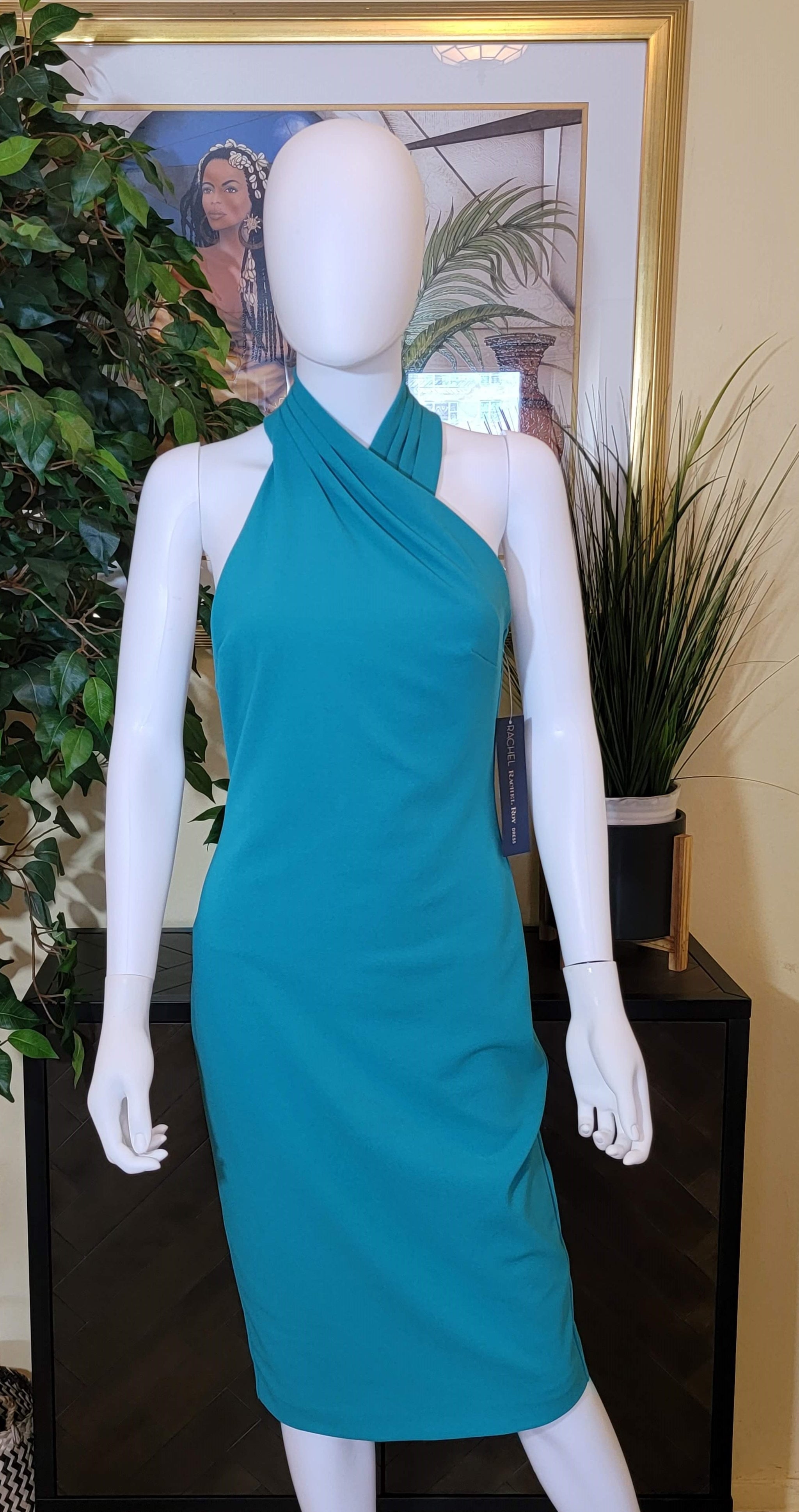 Designer Criss-Cross Chocker Dress (Rachel Roy) – Peek at Boutique