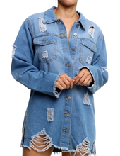 Load image into Gallery viewer, Denim Shirt - Distressed
