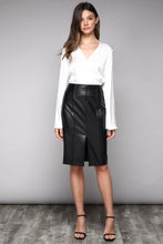 Load image into Gallery viewer, Leather-like Skirt - *(Various Colors)
