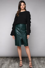 Load image into Gallery viewer, Leather-like Skirt - *(Various Colors)
