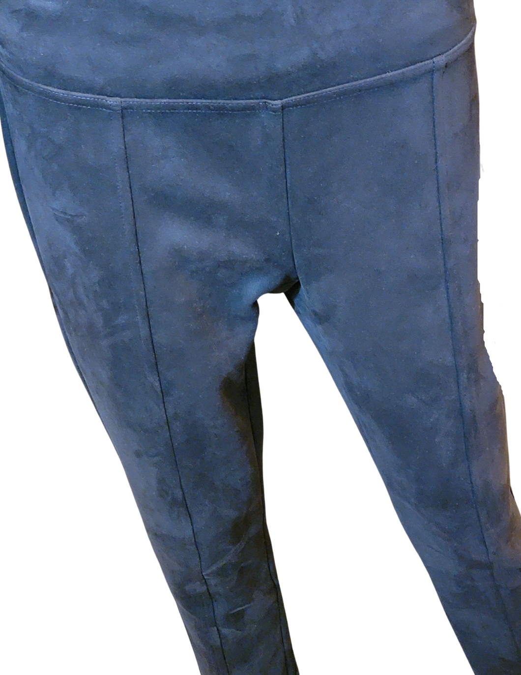 Leggings - Black Faux Suede